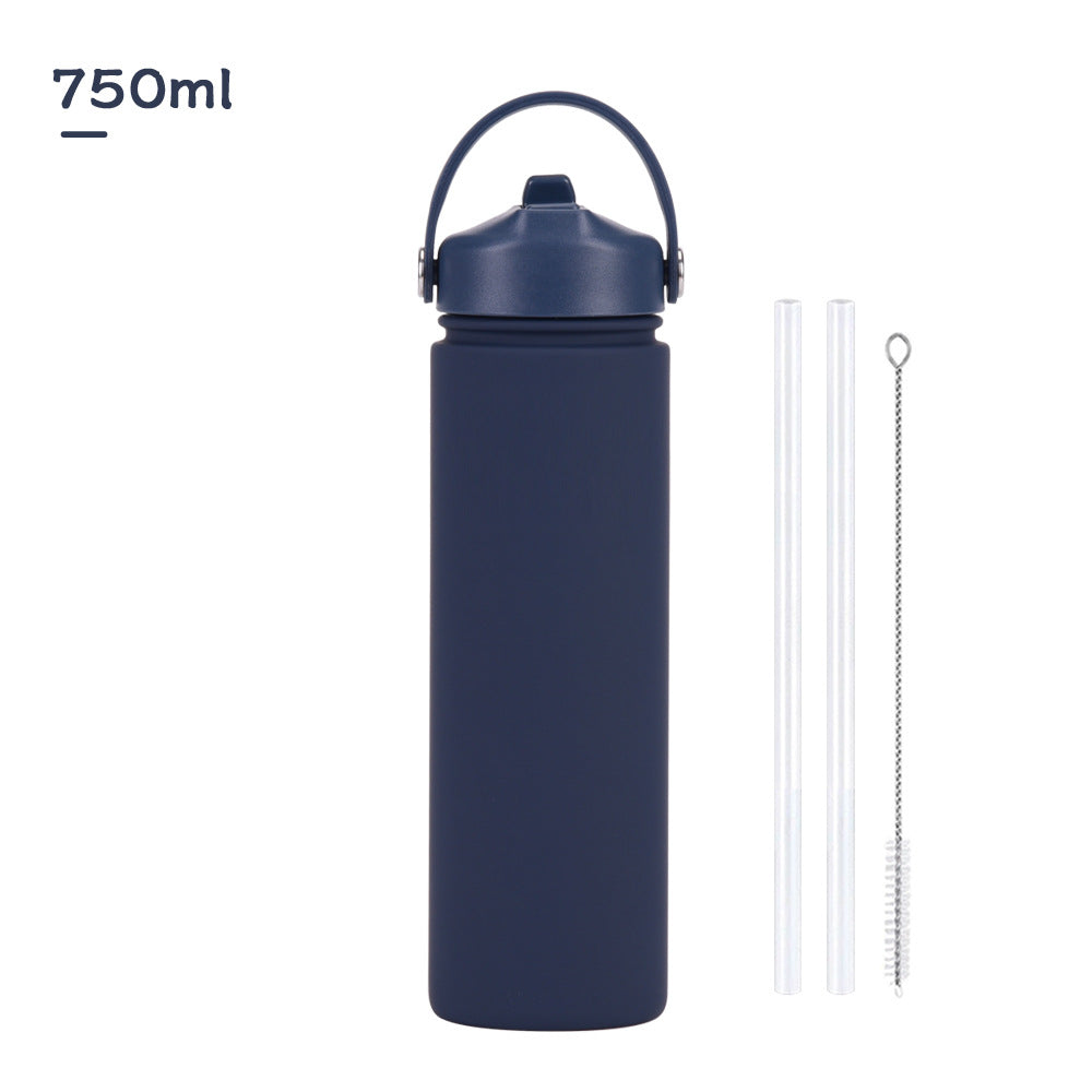 Insulated Stainless Steel Water Bottle with Straw Lid