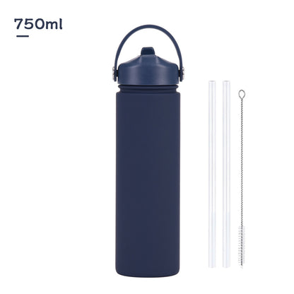 Insulated Stainless Steel Water Bottle with Straw Lid