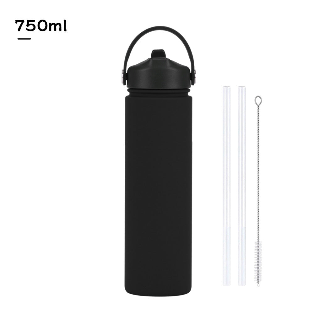 Insulated Stainless Steel Water Bottle with Straw Lid