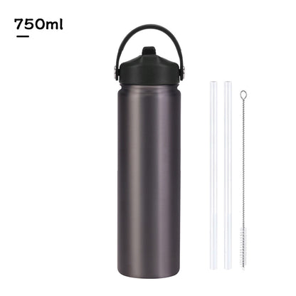 Insulated Stainless Steel Water Bottle with Straw Lid