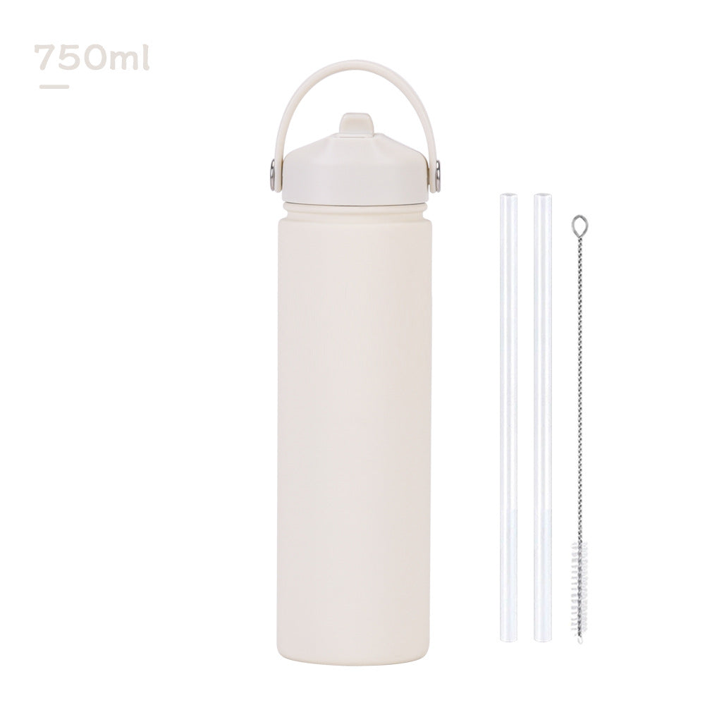 Insulated Stainless Steel Water Bottle with Straw Lid