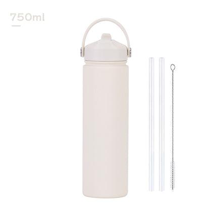 Insulated Stainless Steel Water Bottle with Straw Lid