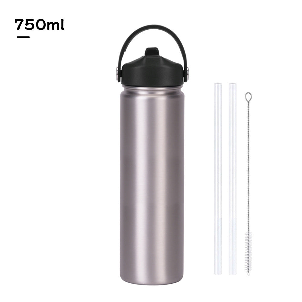 Insulated Stainless Steel Water Bottle with Straw Lid