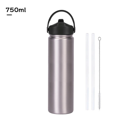 Insulated Stainless Steel Water Bottle with Straw Lid